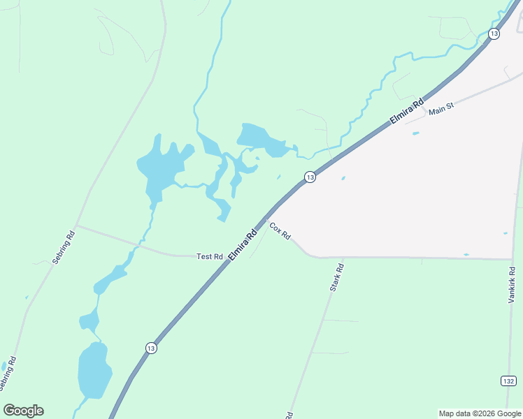 map of restaurants, bars, coffee shops, grocery stores, and more near 2066 Elmira Road in Newfield Hamlet