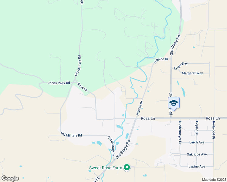 map of restaurants, bars, coffee shops, grocery stores, and more near 2271 West Hillside Drive in Central Point