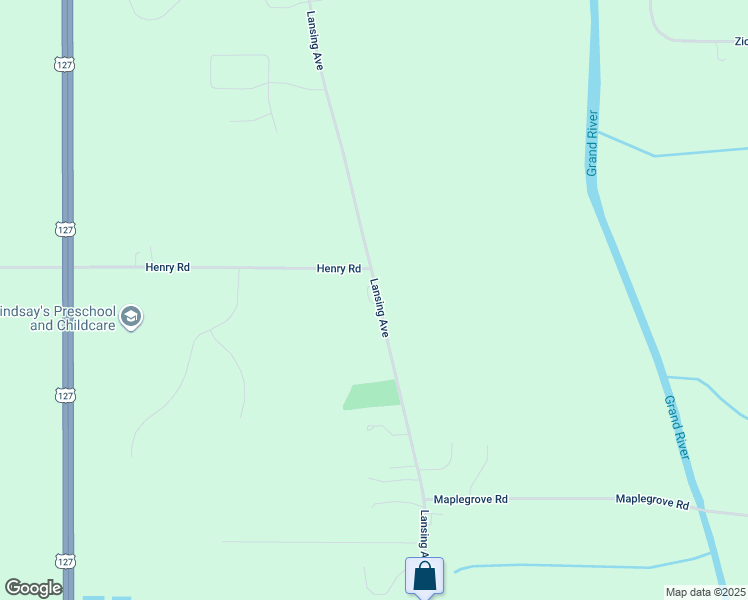map of restaurants, bars, coffee shops, grocery stores, and more near 6934 Lansing Avenue in Jackson