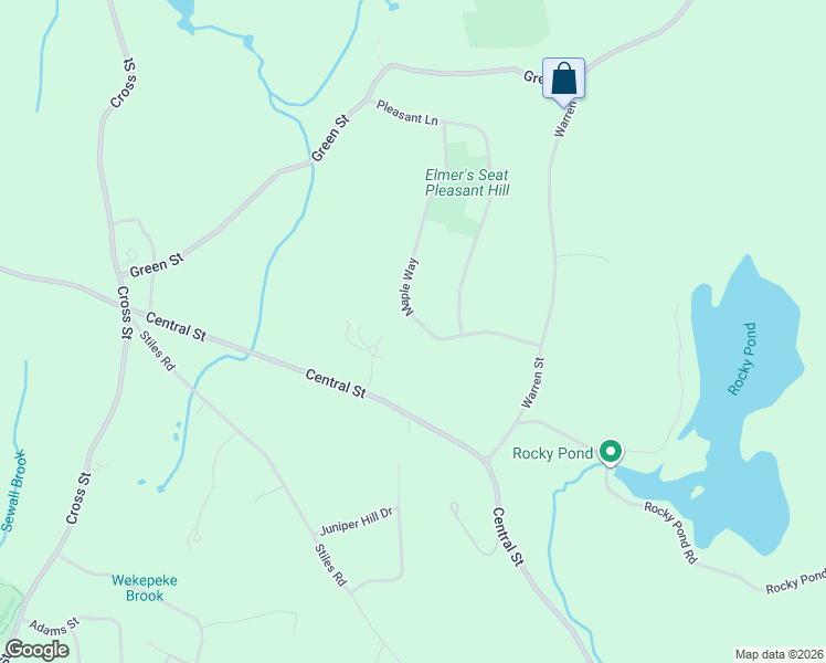 map of restaurants, bars, coffee shops, grocery stores, and more near 11 Maple Way in Boylston