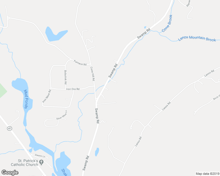 map of restaurants, bars, coffee shops, grocery stores, and more near 72 Swamp Road in West Stockbridge