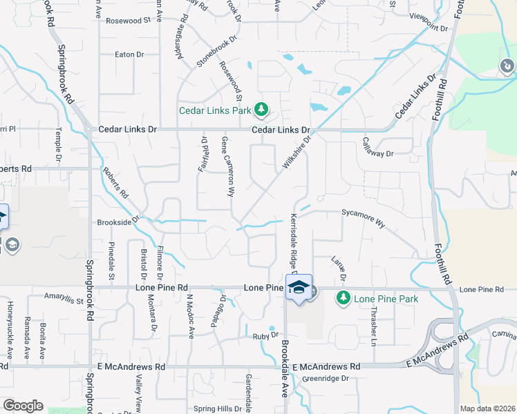 map of restaurants, bars, coffee shops, grocery stores, and more near 2686 Wilkshire Drive in Medford