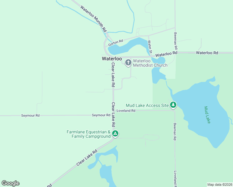 map of restaurants, bars, coffee shops, grocery stores, and more near 8307 Washington St in Grass Lake Charter Township