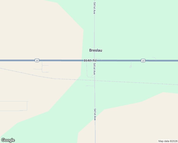 map of restaurants, bars, coffee shops, grocery stores, and more near 541st Avenue in Osmond