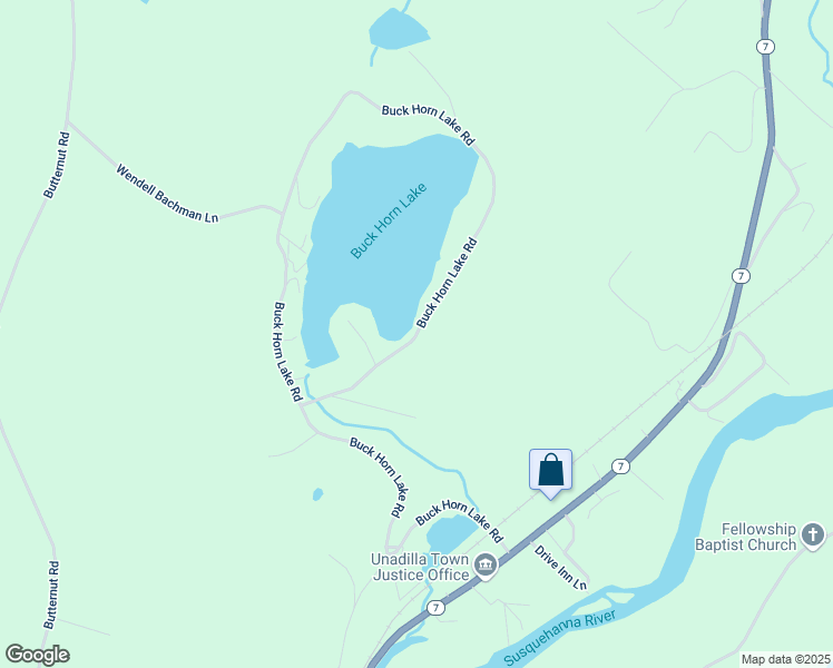 map of restaurants, bars, coffee shops, grocery stores, and more near Buck Horn Lake Rd in Otsego