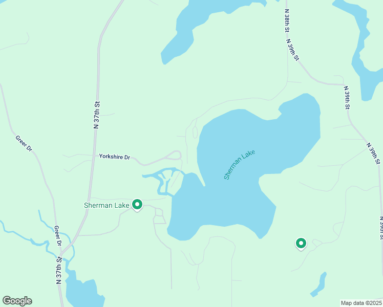 map of restaurants, bars, coffee shops, grocery stores, and more near 6204 West Sherman Lake Drive in Augusta