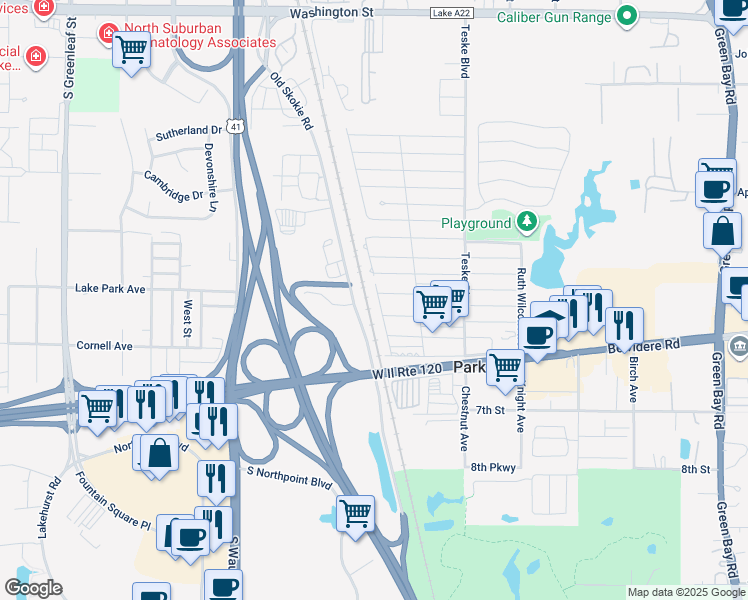 map of restaurants, bars, coffee shops, grocery stores, and more near 522 Will Street in Park City