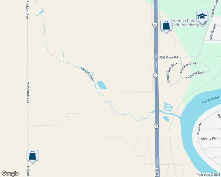 map of restaurants, bars, coffee shops, grocery stores, and more near 2373 Geddes Road in Rockford