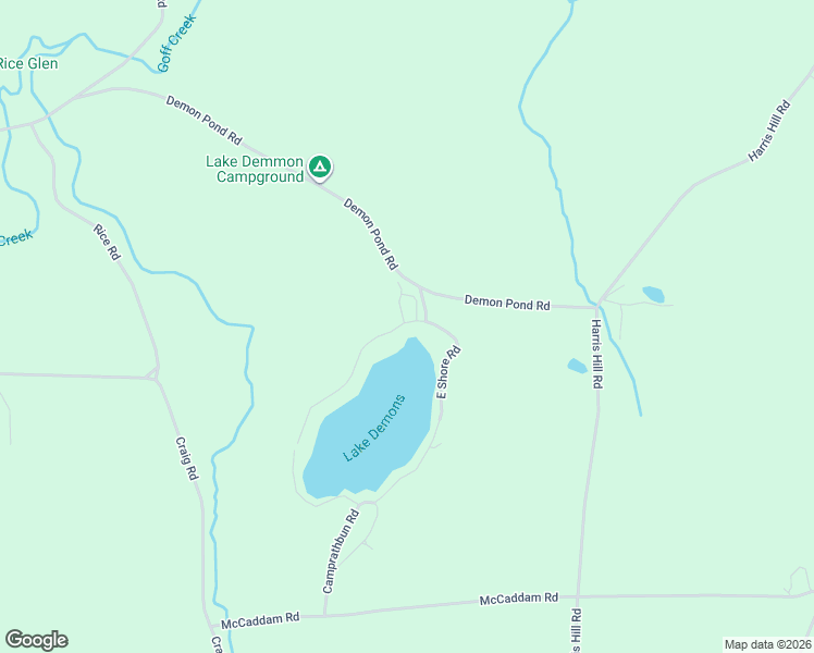 map of restaurants, bars, coffee shops, grocery stores, and more near 1997-1998 Demon Pond Road in Bath