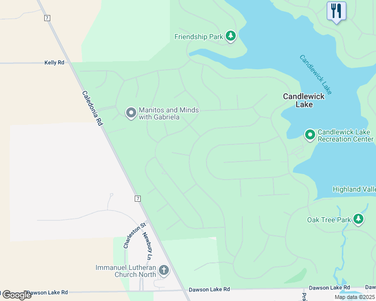 map of restaurants, bars, coffee shops, grocery stores, and more near 209 Pembroke Road Southwest in Poplar Grove