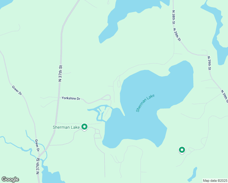 map of restaurants, bars, coffee shops, grocery stores, and more near 6204 West Sherman Lake Drive in Augusta