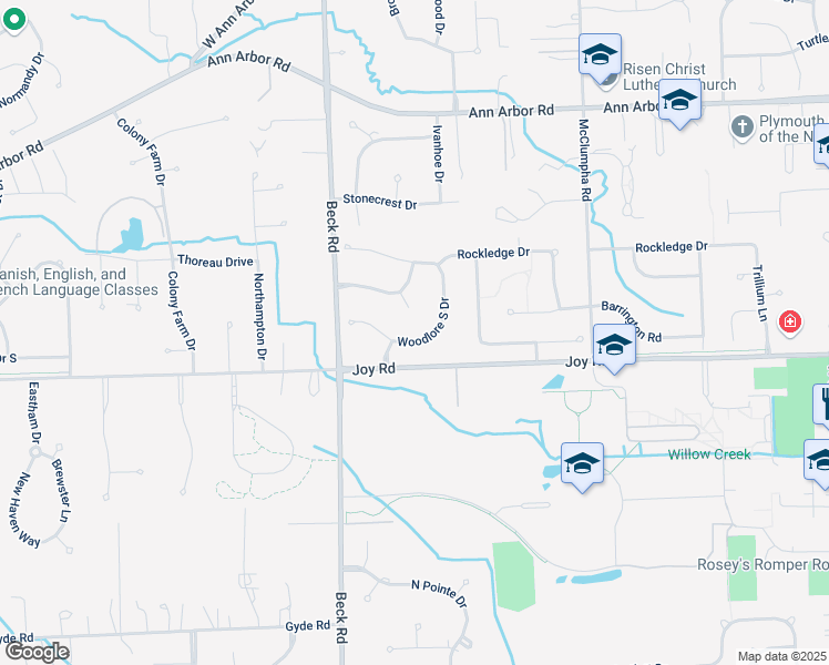 map of restaurants, bars, coffee shops, grocery stores, and more near 8922 Woodlore South Drive in Plymouth