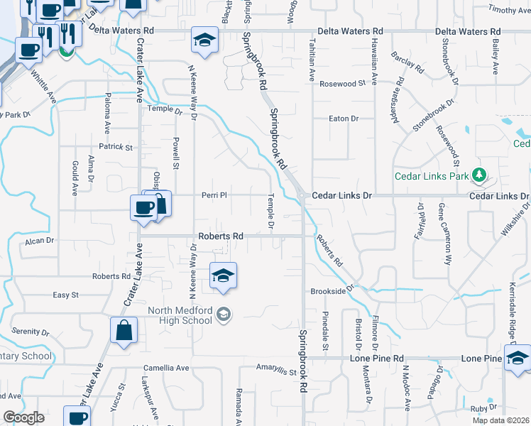 map of restaurants, bars, coffee shops, grocery stores, and more near 2378 Westport Circle in Medford