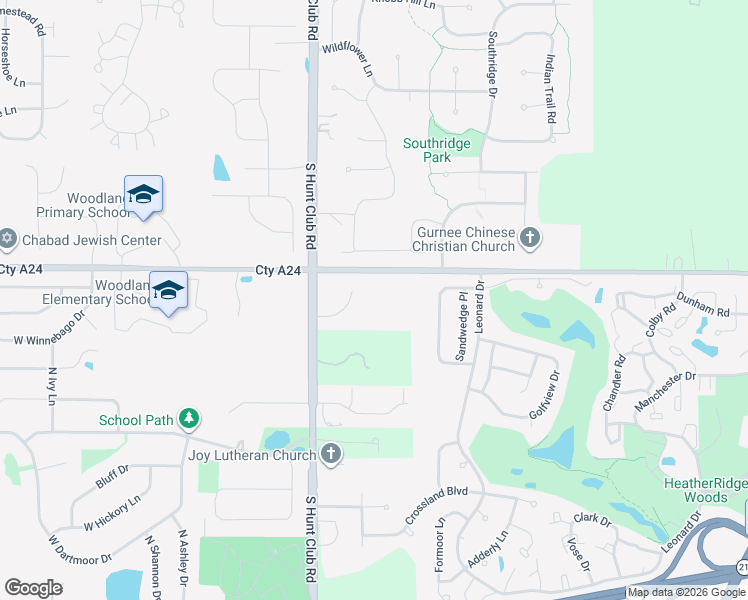 map of restaurants, bars, coffee shops, grocery stores, and more near 6401 Gages Lake Road in Gurnee