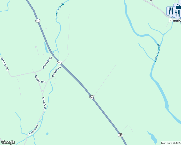 map of restaurants, bars, coffee shops, grocery stores, and more near 1697 State Highway 145 in Cairo