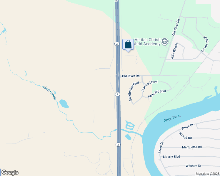 map of restaurants, bars, coffee shops, grocery stores, and more near 6420 North Main Street in Rockford