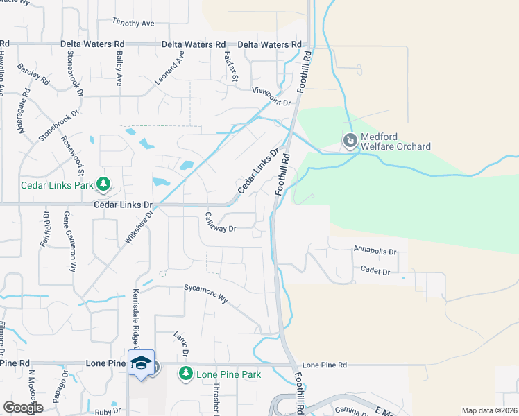 map of restaurants, bars, coffee shops, grocery stores, and more near 2421 Herrington Way in Medford