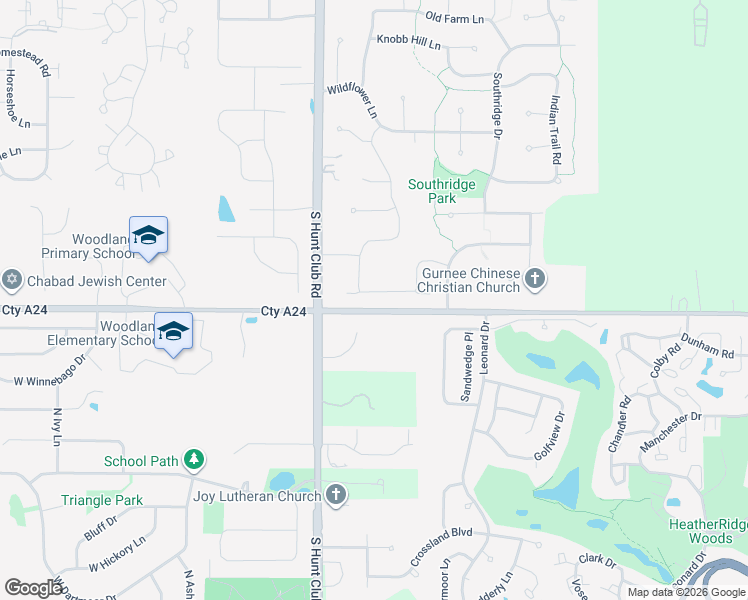 map of restaurants, bars, coffee shops, grocery stores, and more near 6336 Doral Drive in Gurnee