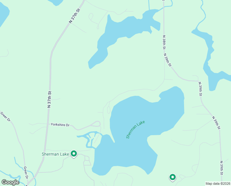map of restaurants, bars, coffee shops, grocery stores, and more near 12165 North Sherman Lake Drive in Augusta