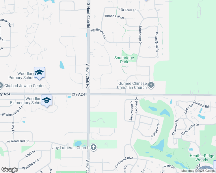 map of restaurants, bars, coffee shops, grocery stores, and more near 6304 Doral Drive in Gurnee