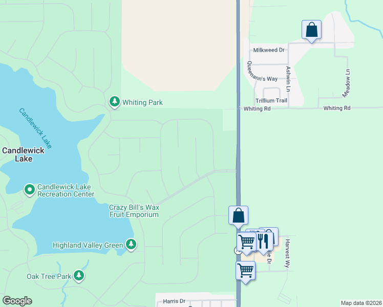 map of restaurants, bars, coffee shops, grocery stores, and more near 116 Queens Pl SE in Poplar Grove