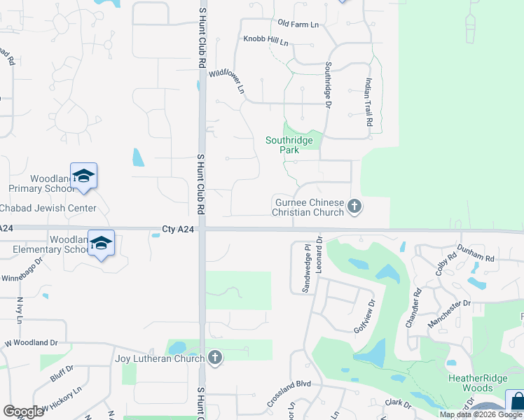 map of restaurants, bars, coffee shops, grocery stores, and more near 6304 Doral Drive in Gurnee