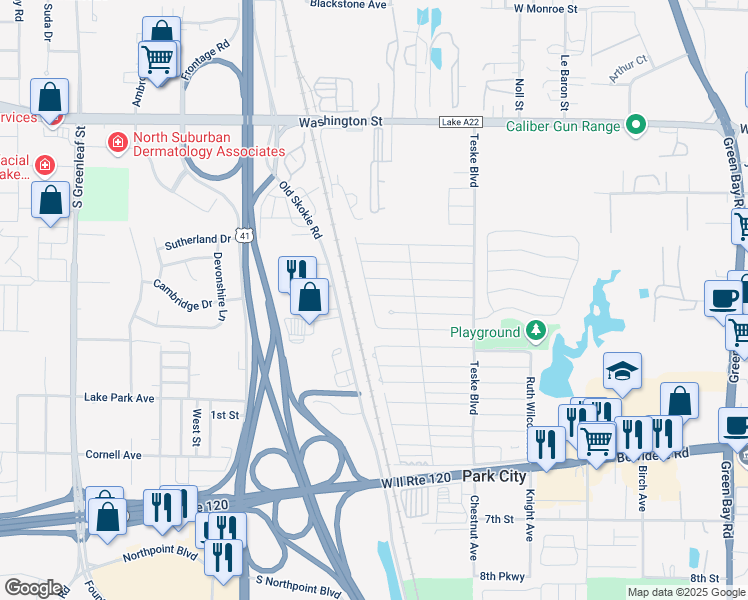 map of restaurants, bars, coffee shops, grocery stores, and more near 3519 Mary Avenue in Park City