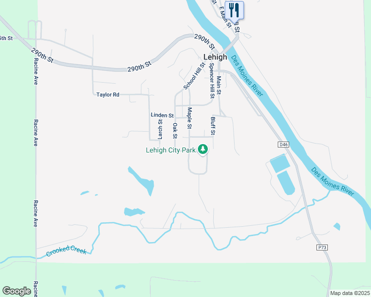 map of restaurants, bars, coffee shops, grocery stores, and more near 678 Maple St in Lehigh