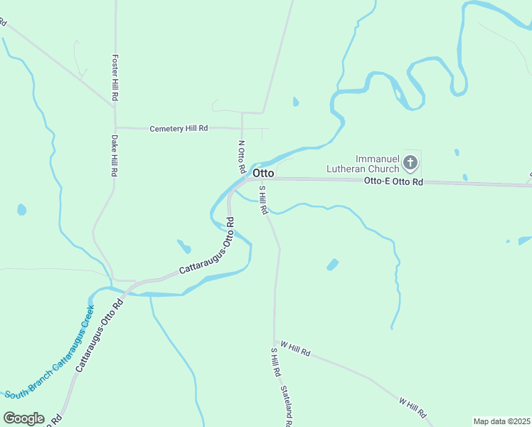 map of restaurants, bars, coffee shops, grocery stores, and more near 8199 S Hill Rd in Cattaraugus
