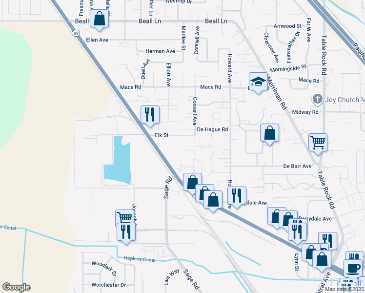 map of restaurants, bars, coffee shops, grocery stores, and more near 124 Omni Circle in Medford