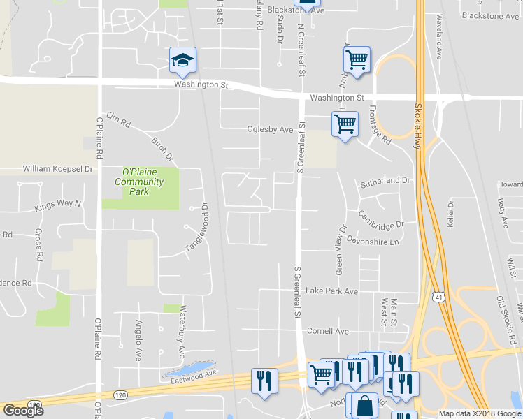 map of restaurants, bars, coffee shops, grocery stores, and more near 4220 Greenleaf Court in Park City