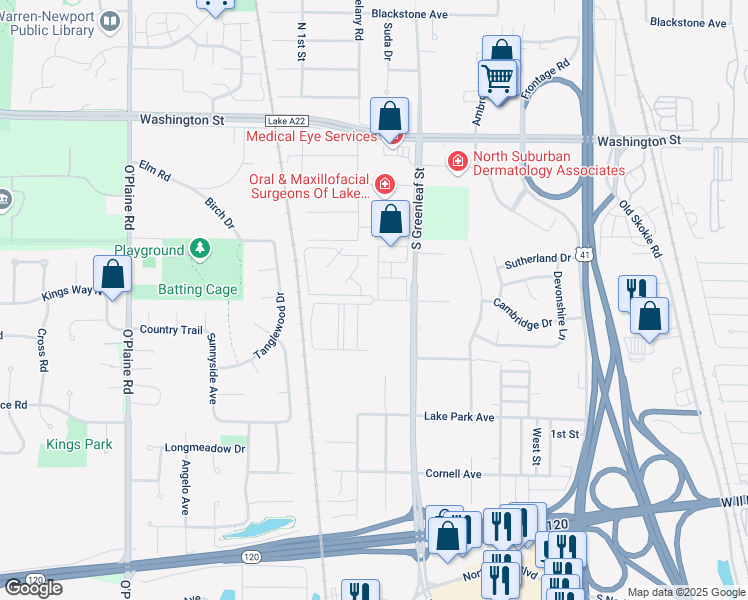 map of restaurants, bars, coffee shops, grocery stores, and more near 4125 Greenleaf Court in Park City