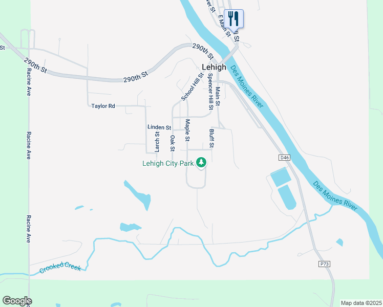 map of restaurants, bars, coffee shops, grocery stores, and more near 678 Maple St in Lehigh