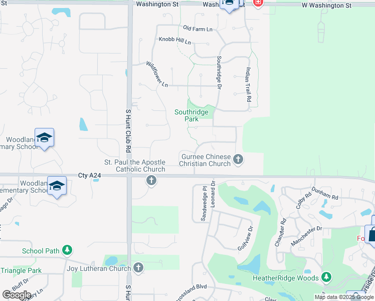 map of restaurants, bars, coffee shops, grocery stores, and more near 6336 Doral Drive in Gurnee
