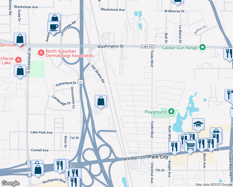 map of restaurants, bars, coffee shops, grocery stores, and more near 3519 Howard Street in Park City