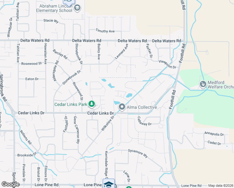map of restaurants, bars, coffee shops, grocery stores, and more near 501 Saint Augustine Drive in Medford