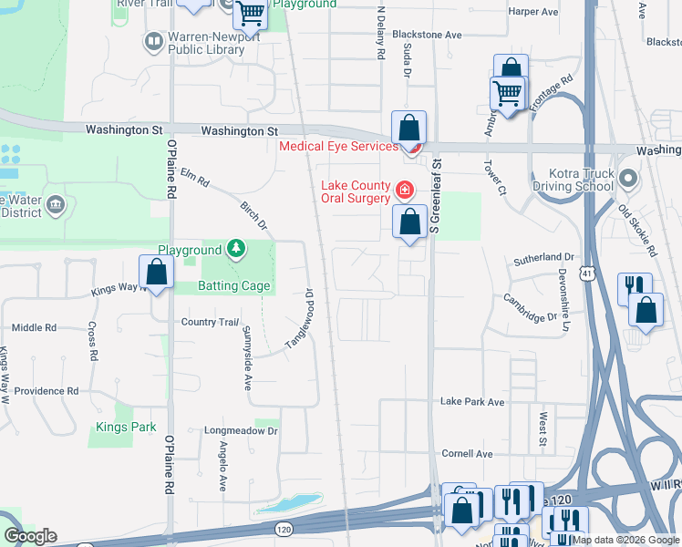map of restaurants, bars, coffee shops, grocery stores, and more near 4111 Greenleaf Court in Park City