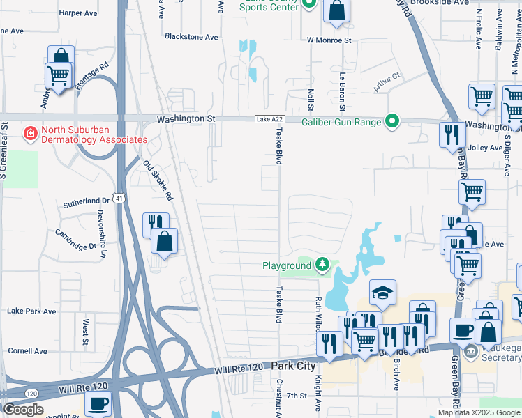 map of restaurants, bars, coffee shops, grocery stores, and more near 3415 Howard Street in Park City