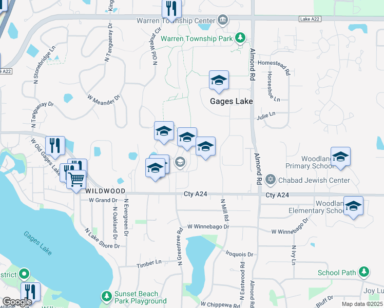 17998 West Gages Lake Road, Grayslake IL Walk Score