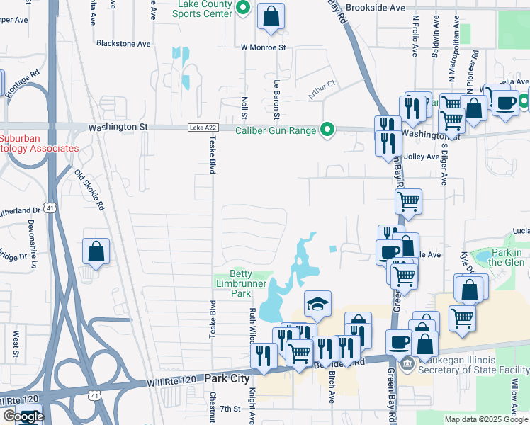 map of restaurants, bars, coffee shops, grocery stores, and more near 3280 Eric Boulevard in Park City