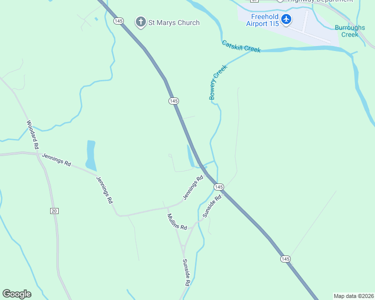 map of restaurants, bars, coffee shops, grocery stores, and more near 1860 State Highway 145 in East Durham