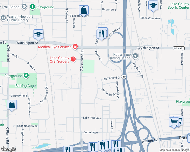 map of restaurants, bars, coffee shops, grocery stores, and more near 332 Green View Drive in Park City
