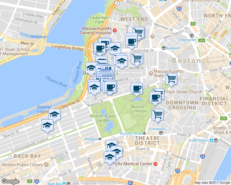 map of restaurants, bars, coffee shops, grocery stores, and more near 28 Branch Street in Boston