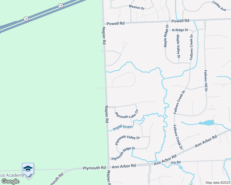 map of restaurants, bars, coffee shops, grocery stores, and more near 11292 Pinehurst Road in Plymouth