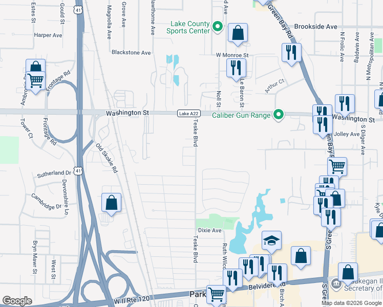 map of restaurants, bars, coffee shops, grocery stores, and more near 3402 Joy Street in Park City