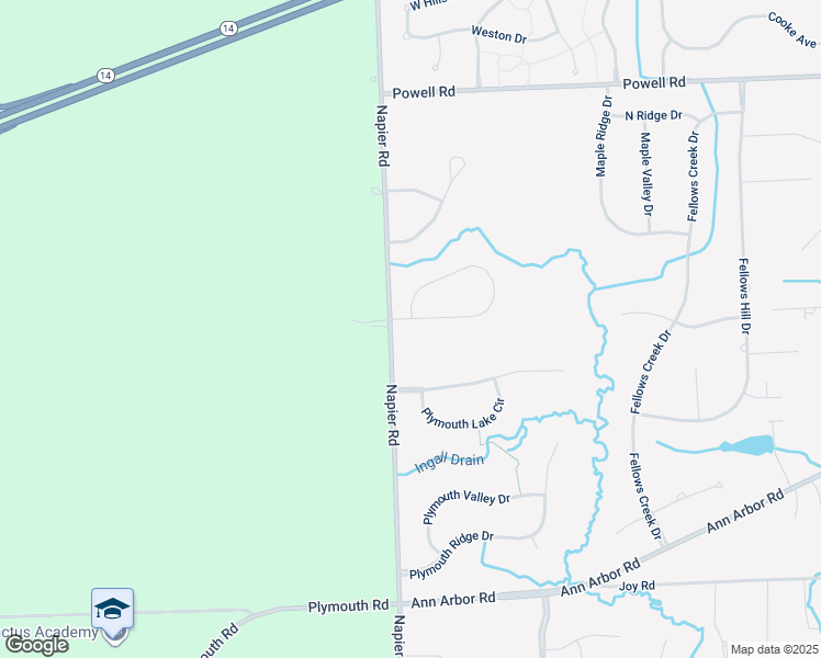 map of restaurants, bars, coffee shops, grocery stores, and more near 11292 Pinehurst Road in Plymouth