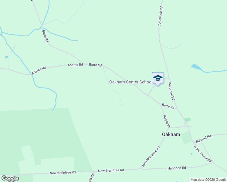 map of restaurants, bars, coffee shops, grocery stores, and more near 61 Gray Oaks Lane in Oakham