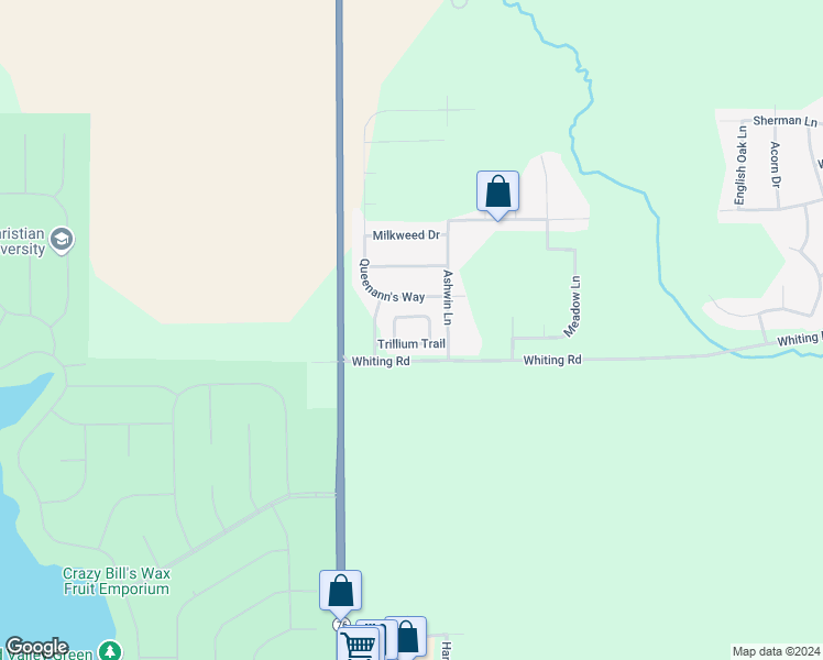 map of restaurants, bars, coffee shops, grocery stores, and more near 6000 Primrose Place in Poplar Grove