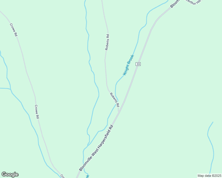 map of restaurants, bars, coffee shops, grocery stores, and more near 200 Roberts Road in Bloomville