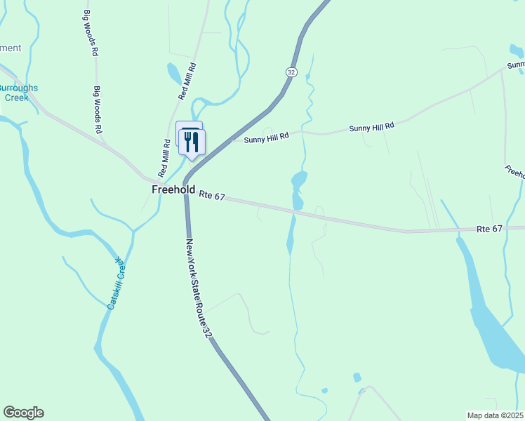 map of restaurants, bars, coffee shops, grocery stores, and more near 3561 County Road 67 in Freehold